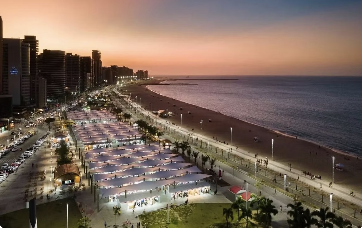 Beira Mar Fortaleza at sunset
